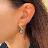 11ctw Cushion Cut Vintage Two Tone Drop Earrings