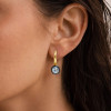11ctw Cushion Cut Vintage Two Tone Drop Earrings