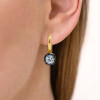 11ctw Cushion Cut Vintage Two Tone Drop Earrings