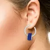 8ctw Invisible Set Blue Sapphire/Ruby Ball Drop Earrings