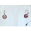 8ctw Invisible Set Blue Sapphire/Ruby Ball Drop Earrings