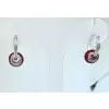 8ctw Invisible Set Blue Sapphire/Ruby Ball Drop Earrings