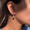 8ctw Pear Cut White Sapphire Vintage Drop Earrings