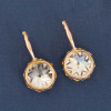 16ctw Huge Round Cut Simple Vintage Drop Earrings