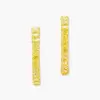 18ctw Cushion Cut Yellow Sapphire Hoop Earrings