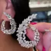 Luxury Angel Wings Marquise & Round Cut Earrings for Women
