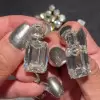 Emerald Cut White Sapphire Drop Earrings