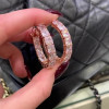 13ctw Asscher Cut Pink Sapphire Hoop Earrings