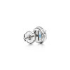 2.55ct Halo Aquamarine Earring Studs