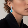 19CTW Pear Cut Aquamarine Drop Earrings