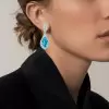 19CTW Pear Cut Aquamarine Drop Earrings
