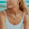 23ctw Multicolor Sapphire Statement Chandelier Earrings