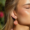 Nature Inspired 25ctw Oval Cut Ruby Statement Flower Earrings