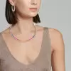 20ctw Rainbow Sapphire Tennis Necklace