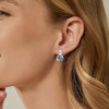 4.2CTW Round Cut White Sapphire Stud Earrings
