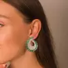 Nature Inspired 16CTW Oval Cut Ruby Statement Earrings