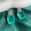 22ctw Cushion Cut Paraiba Tourmaline Earrings