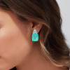 22ctw Cushion Cut Paraiba Tourmaline Earrings