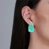 22ctw Cushion Cut Paraiba Tourmaline Earrings