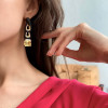 Asscher Cut Yellow Sapphire Statement Earrings