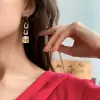 Asscher Cut Yellow Sapphire Statement Earrings