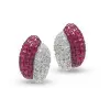 Invisible Set Ruby Stud Earrings
