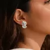 Vintage Nature Inspired White Sapphire Earrings