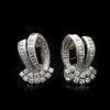 Vintage Nature Inspired White Sapphire Earrings