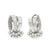 Vintage Nature Inspired White Sapphire Earrings