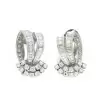 Vintage Nature Inspired White Sapphire Earrings