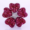 17ctw Ruby Flower Statement Stud Earrings