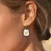 10ctw Cushion Cut White Sapphire Drop Earrings