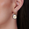10ctw Cushion Cut White Sapphire Drop Earrings