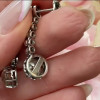 Vintage Round Cut White Sapphire Drop Earrings