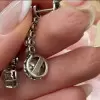 Vintage Round Cut White Sapphire Drop Earrings