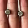 9ctw Vintage Two Tone Emerald Drop Earrings