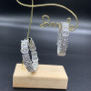 Multi-cut White Sapphire Hoop Earrings