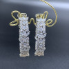 Multi-cut White Sapphire Hoop Earrings
