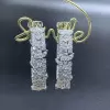 Multi-cut White Sapphire Hoop Earrings