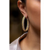 18ctw Cushion Cut Yellow Sapphire Hoop Earrings