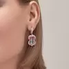 16ctw Bicolor Tourmaline Drop Earrings