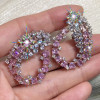 Nature Inspired 14ctw Pink Sapphire Statement Earrings