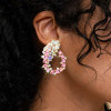 Nature Inspired 14ctw Pink Sapphire Statement Earrings