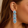 Aquamarine and Pink Sapphire Transformable Statement Earrings