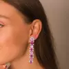 24ctw Pink and Fuchsia Sapphire Statement Earrings
