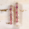 24ctw Pink and Fuchsia Sapphire Statement Earrings