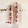 24ctw Pink and Fuchsia Sapphire Statement Earrings