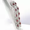 16ctw Ruby and White Sapphire Chandelier Earrings