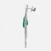 26ctw Pear Cut Emerald Chandelier Earrings
