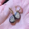 7ctw Pear Cut Victorian Vintage Drop Earrings